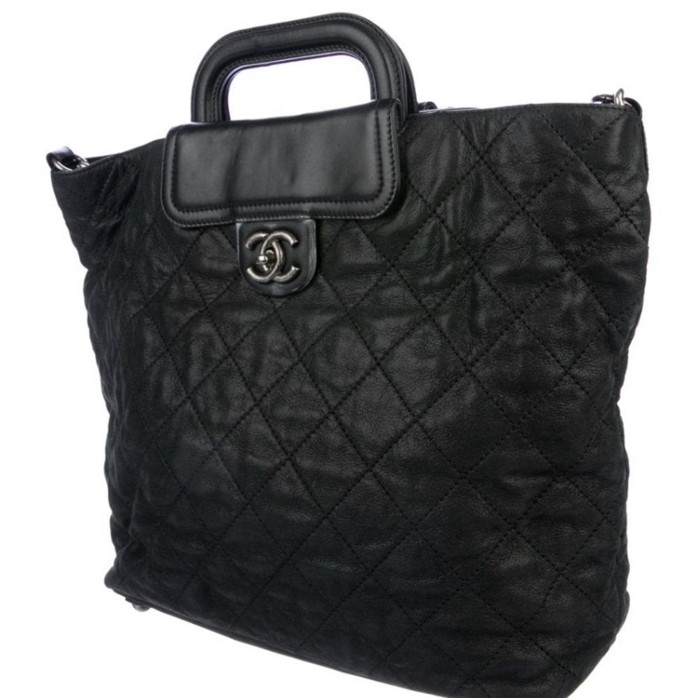 ❌ sold 💯 Chanel In The Mix Black Shopping Tote